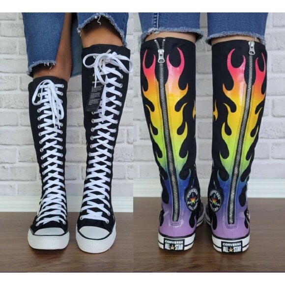 ⭐Converse Chuck Taylor All Star XXHi Pride Sz 9.5 Men's Ultra Hi Boots A15779C⭐ - Picture 1 of 11